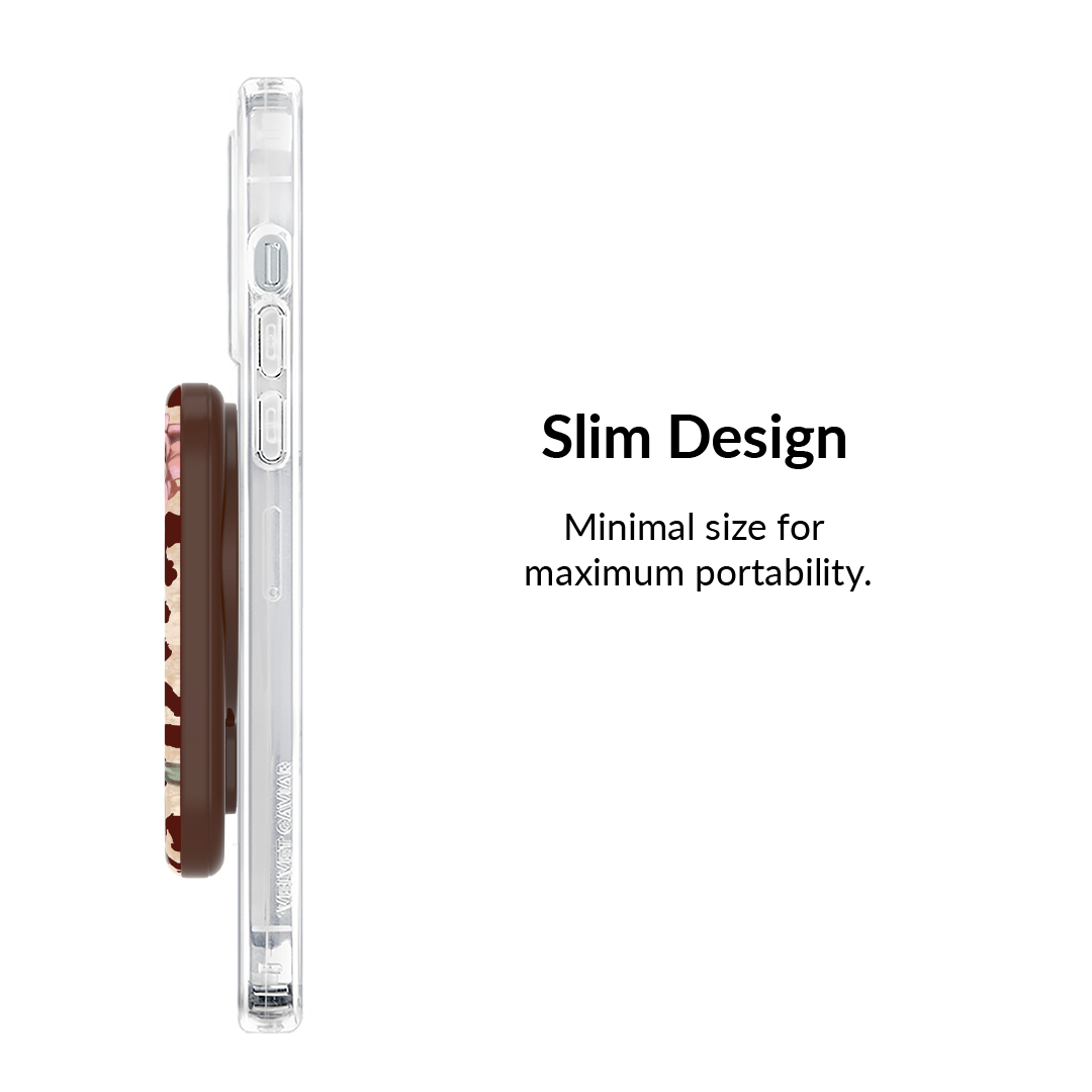 Rosy Leopard Portable MagSafe Charger Power Pack
