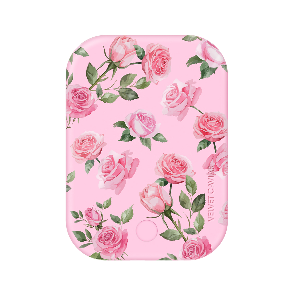 Baby Pink Roses Portable MagSafe Charger Power Pack