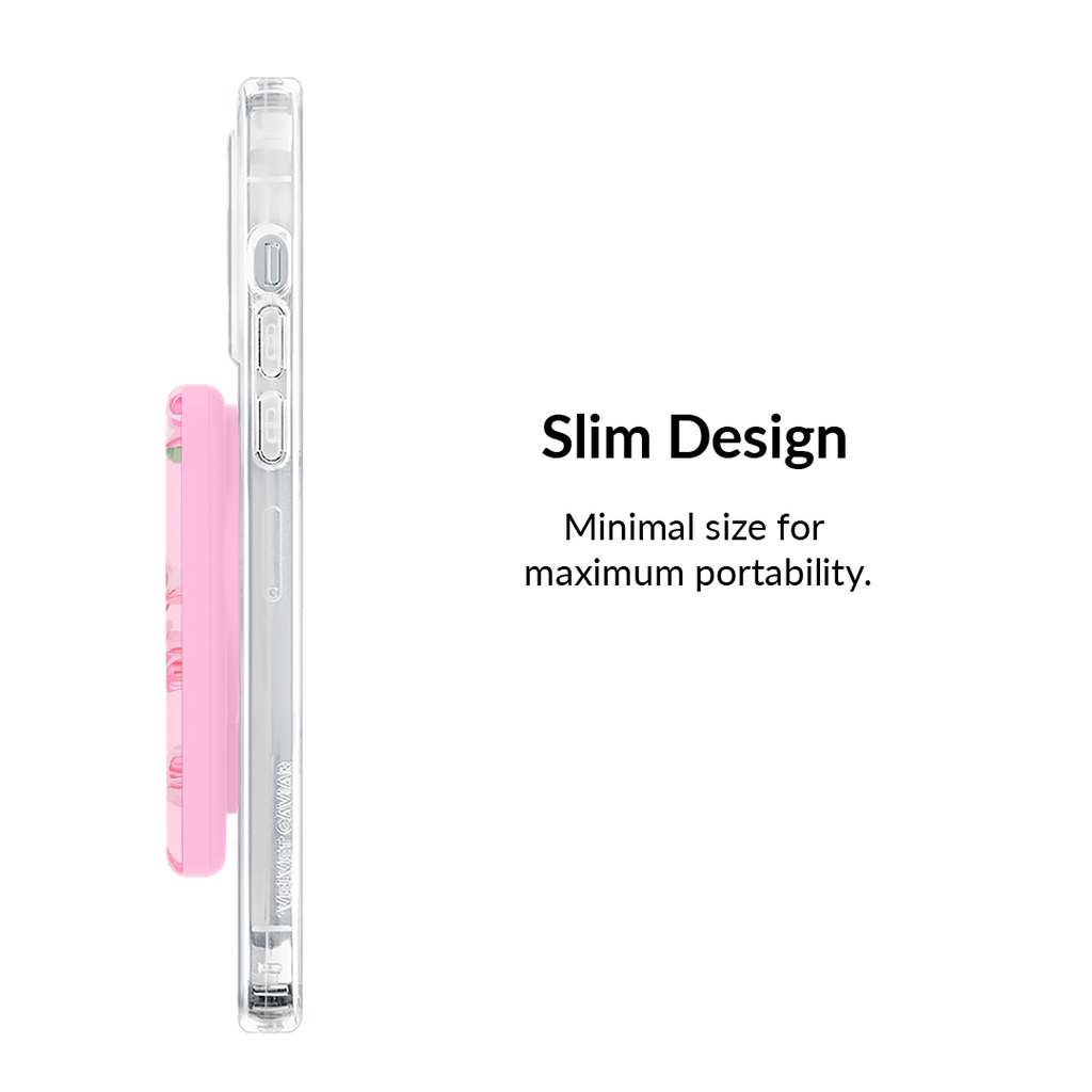 Baby Pink Roses Portable MagSafe Charger Power Pack