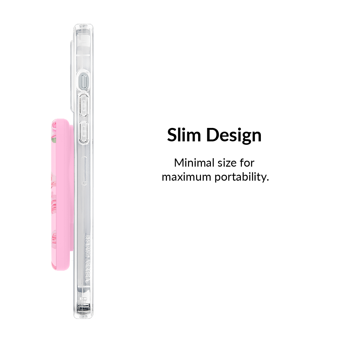 Baby Pink Roses Portable MagSafe Charger Power Pack