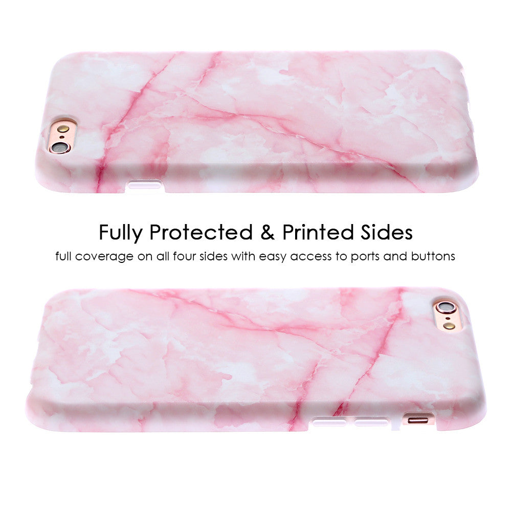 Pink Streak Marble iPhone Case