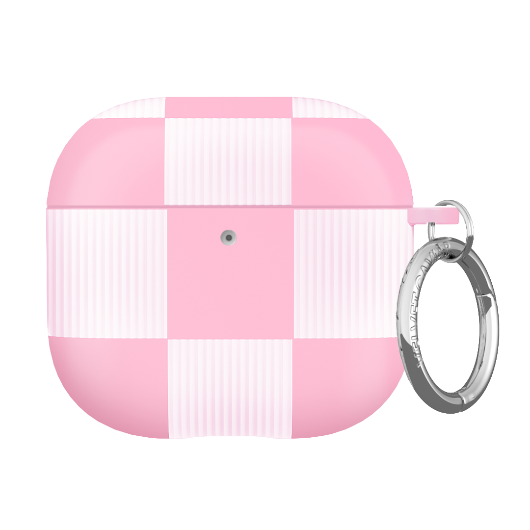 Pink Vibe Checkered AirPod Case