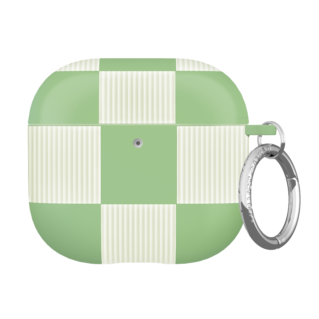 Pistachio Vibe Checkered AirPod Case