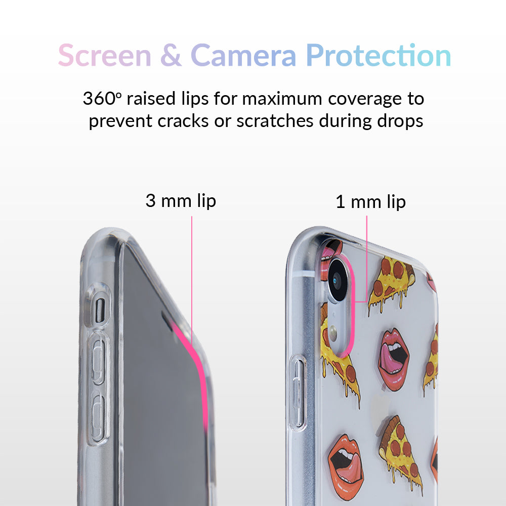 Pizza Lips iPhone Case by Kendall Vertes
