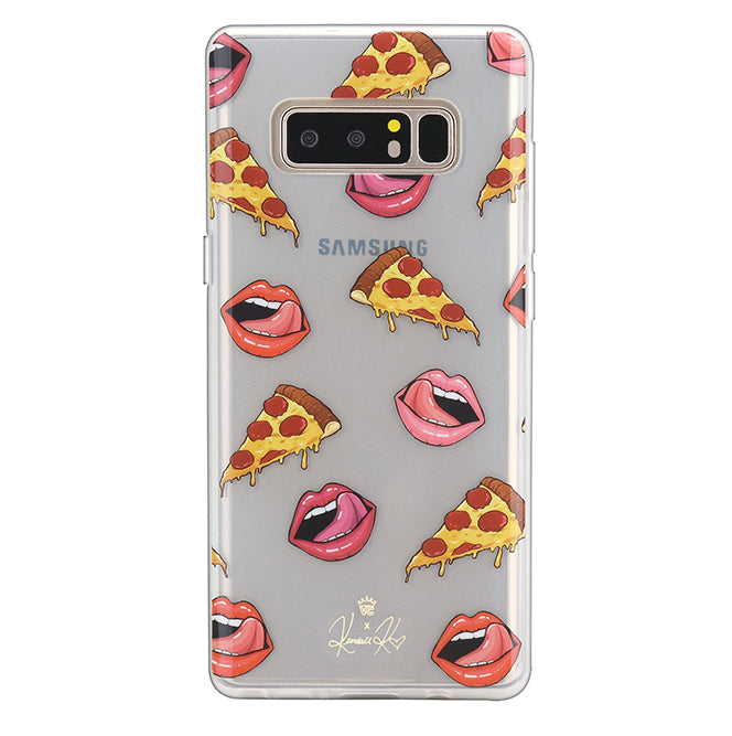 Pizza Lips iPhone Case by Kendall Vertes