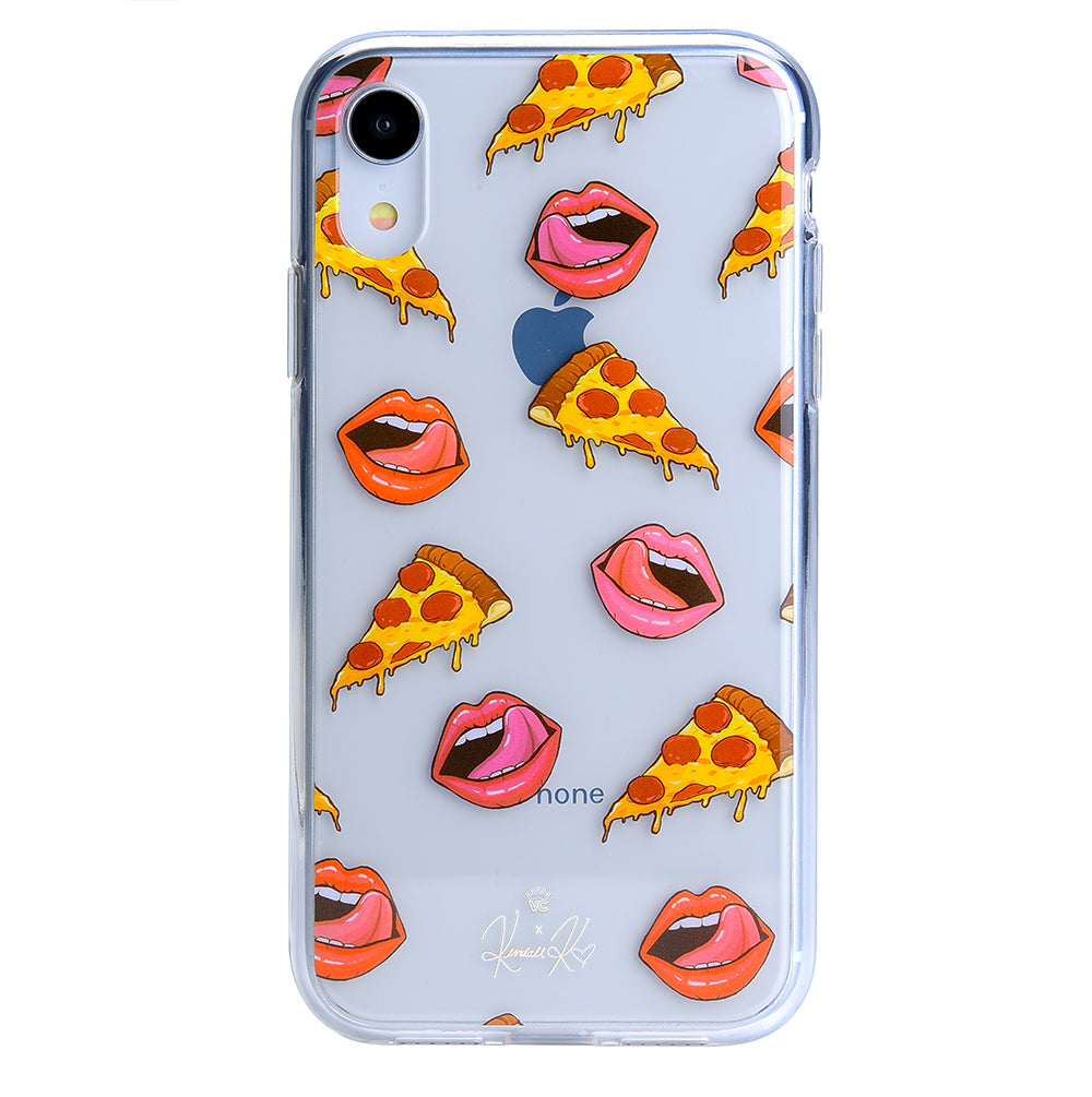 Pizza Lips iPhone Case by Kendall Vertes