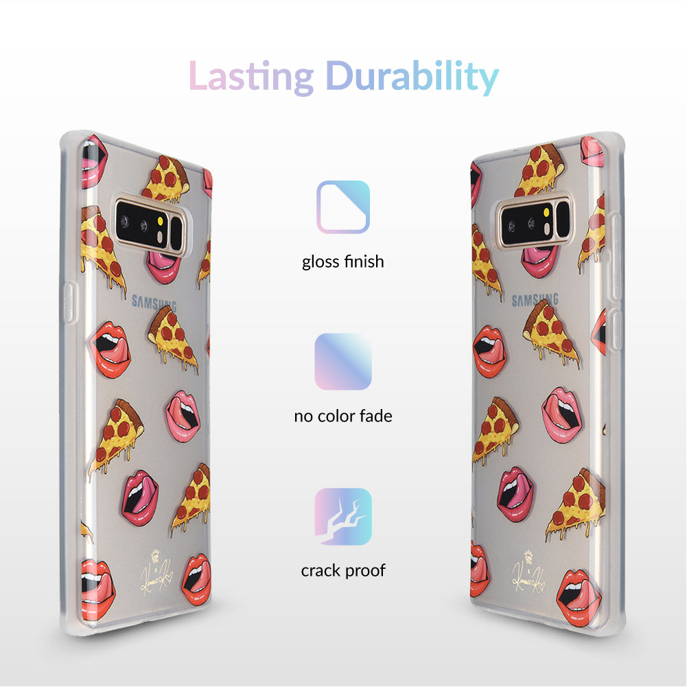 Pizza Lips iPhone Case by Kendall Vertes