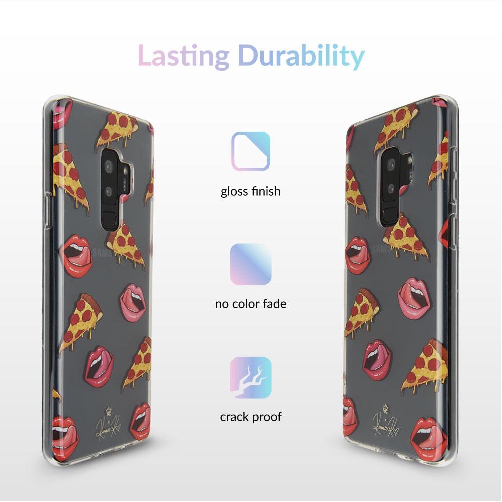 Pizza Lips iPhone Case by Kendall Vertes