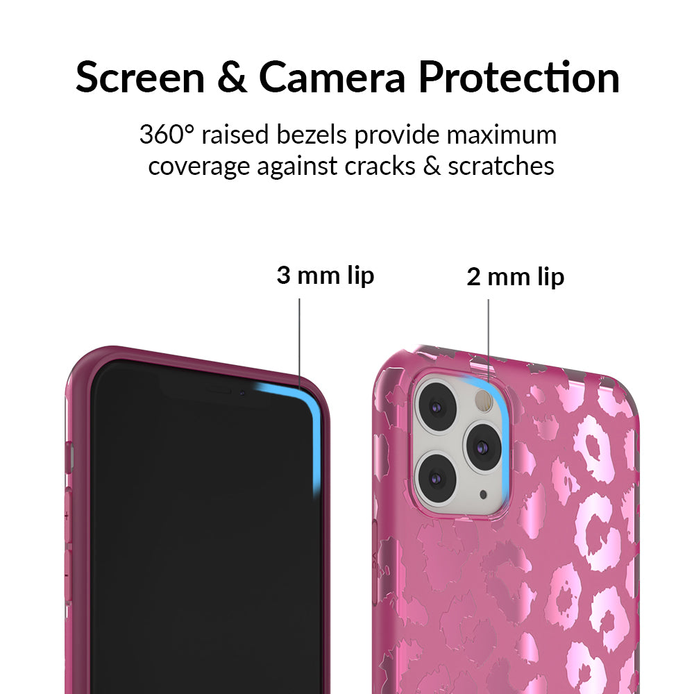 Pink Ruby Leopard iPhone Case