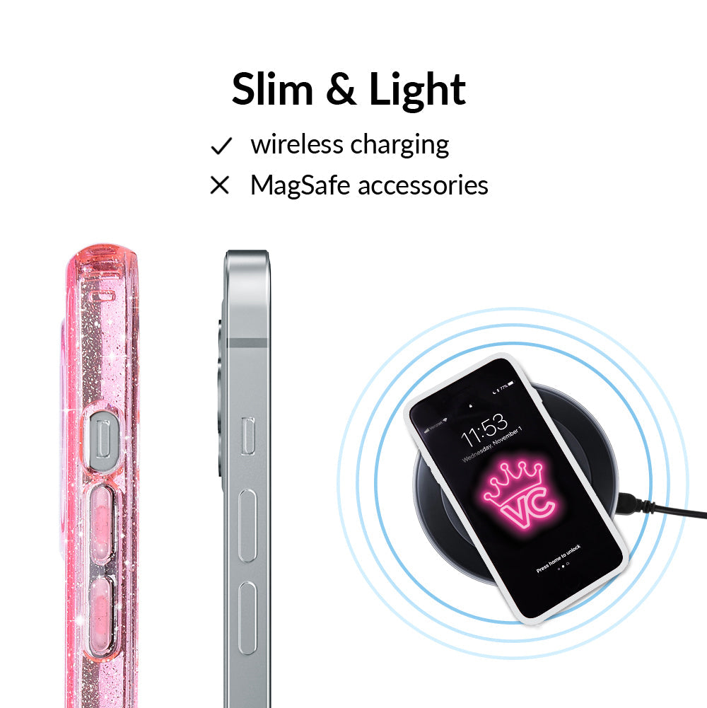 Pink Stardust Glitter iPhone Case