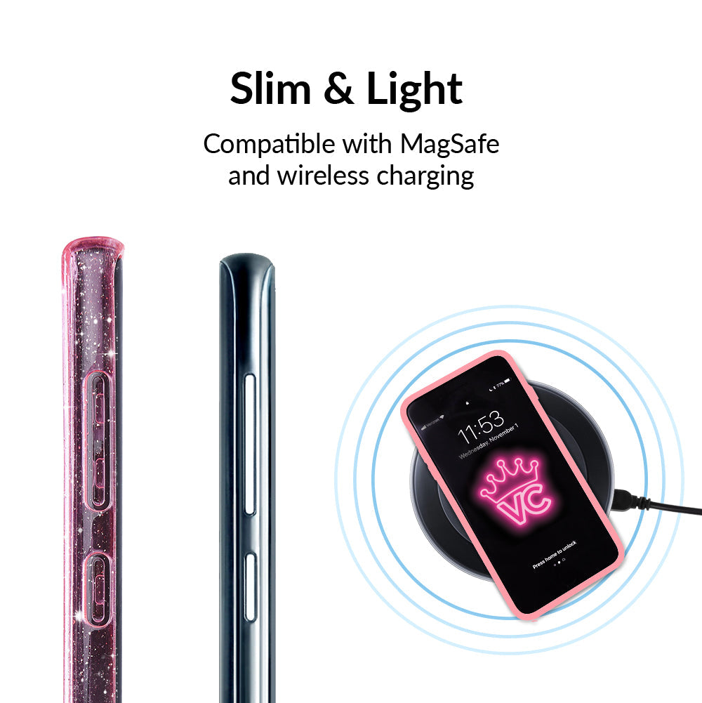 Pink Stardust Glitter Samsung Case