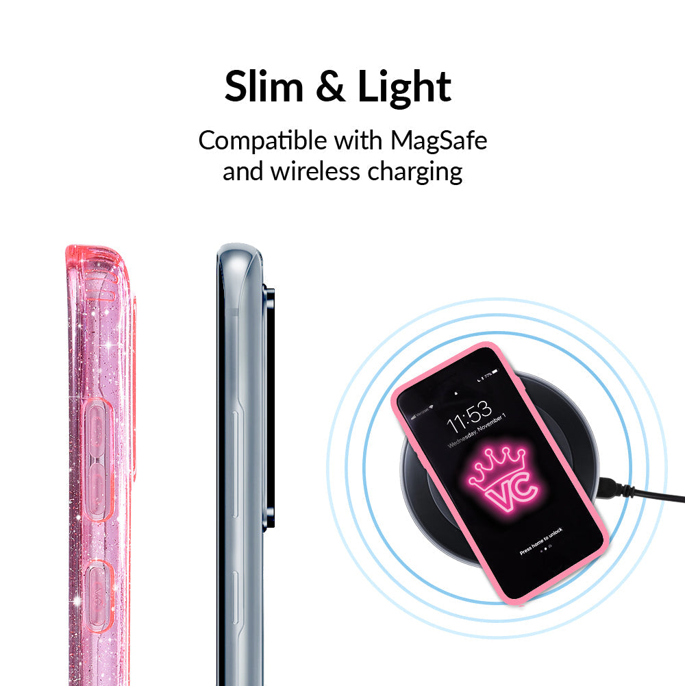 Pink Stardust Glitter Samsung Case