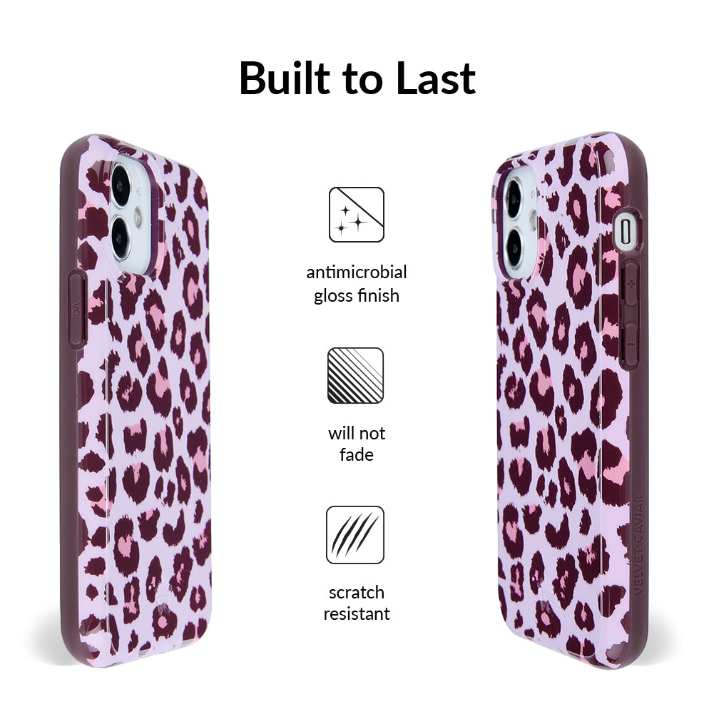 Purrfect Pink Leopard iPhone Case