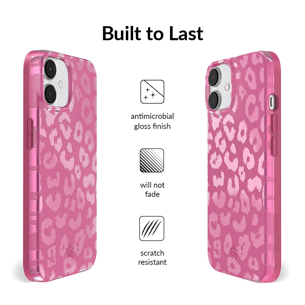 Pink Ruby Leopard iPhone Case