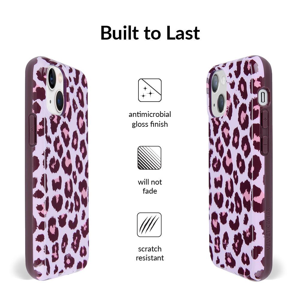 Purrfect Pink Leopard iPhone Case