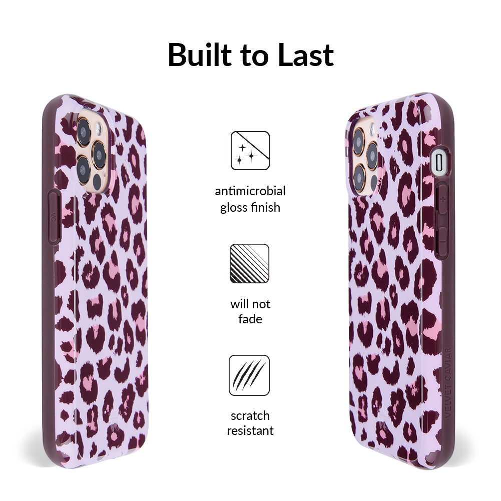 Purrfect Pink Leopard iPhone Case