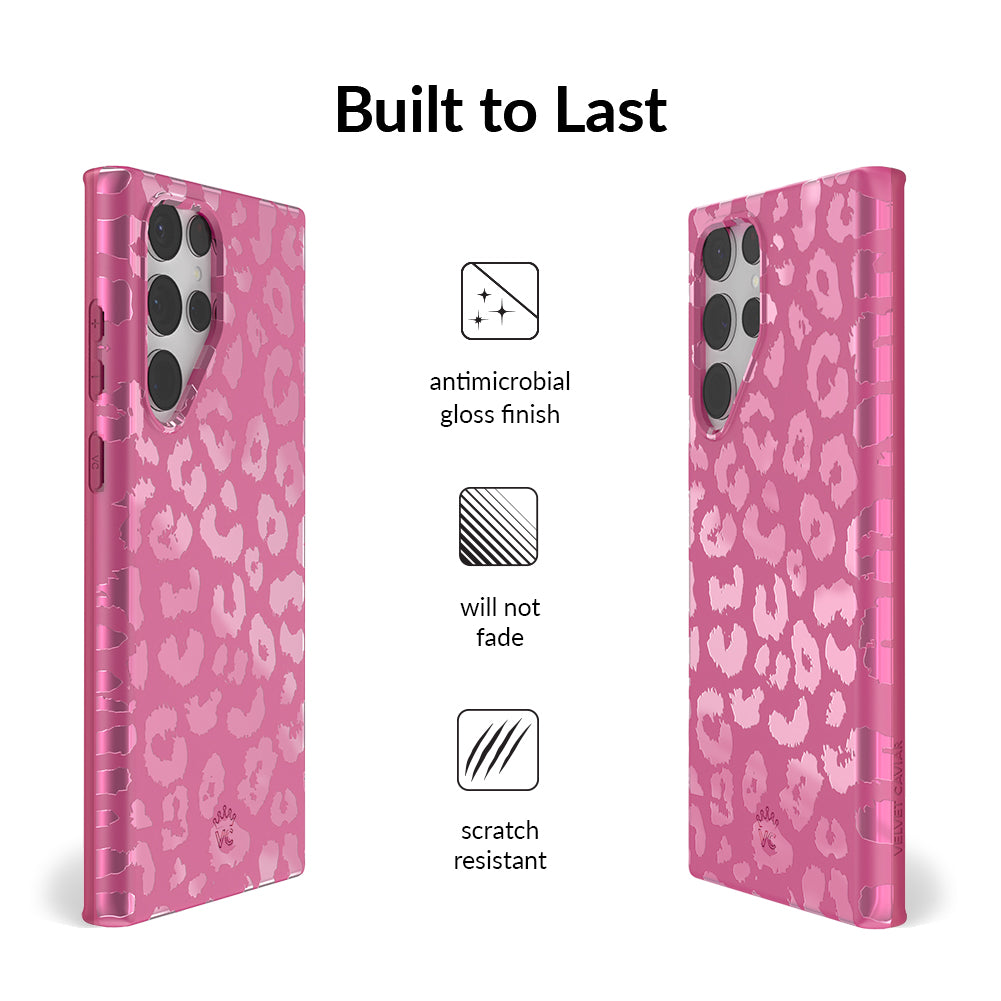 Pink Ruby Leopard Samsung Case