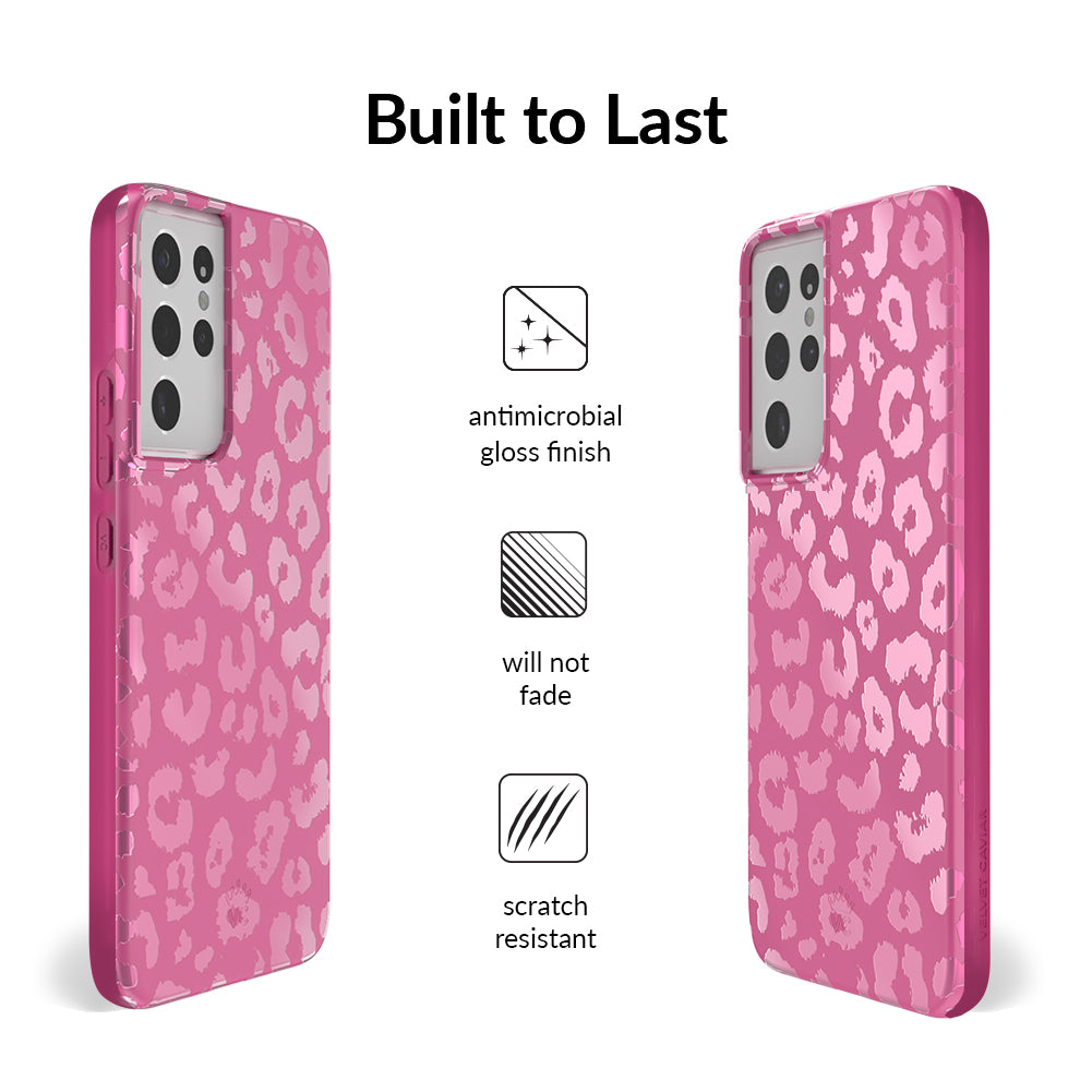 Pink Ruby Leopard Samsung Case