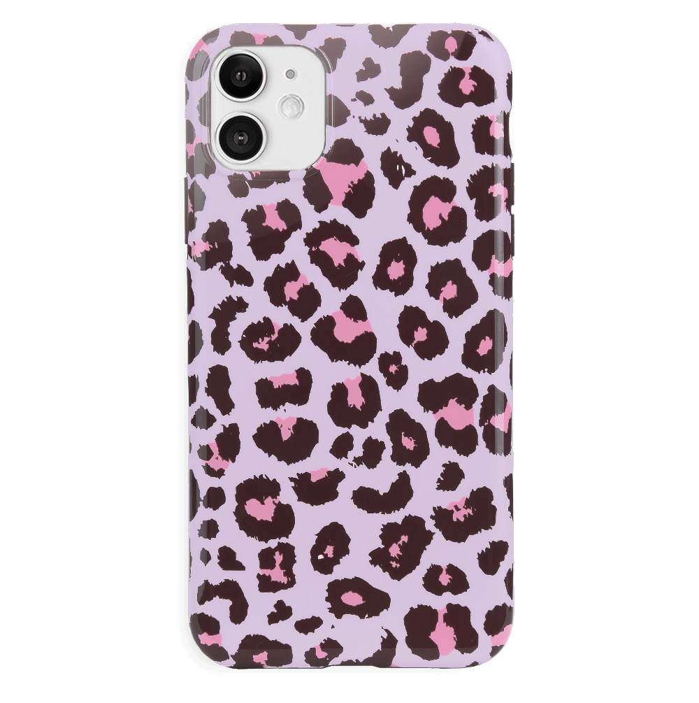 Purrfect Pink Leopard iPhone Case