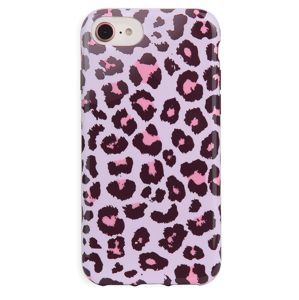 Purrfect Pink Leopard iPhone Case