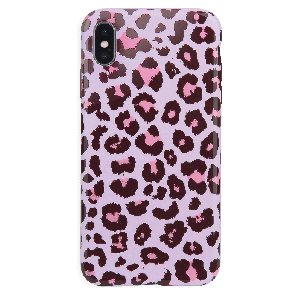 Purrfect Pink Leopard iPhone Case