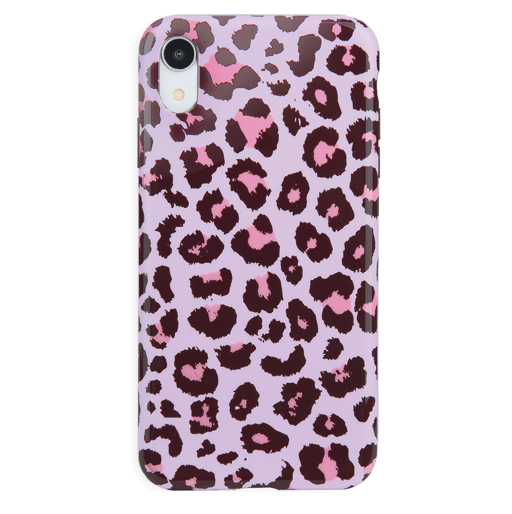Purrfect Pink Leopard iPhone Case