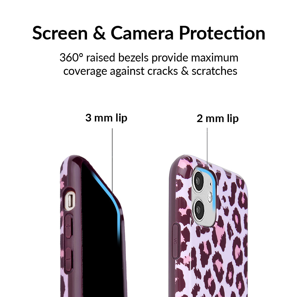 Purrfect Pink Leopard iPhone Case