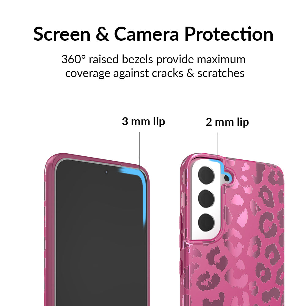 Pink Ruby Leopard Samsung Case