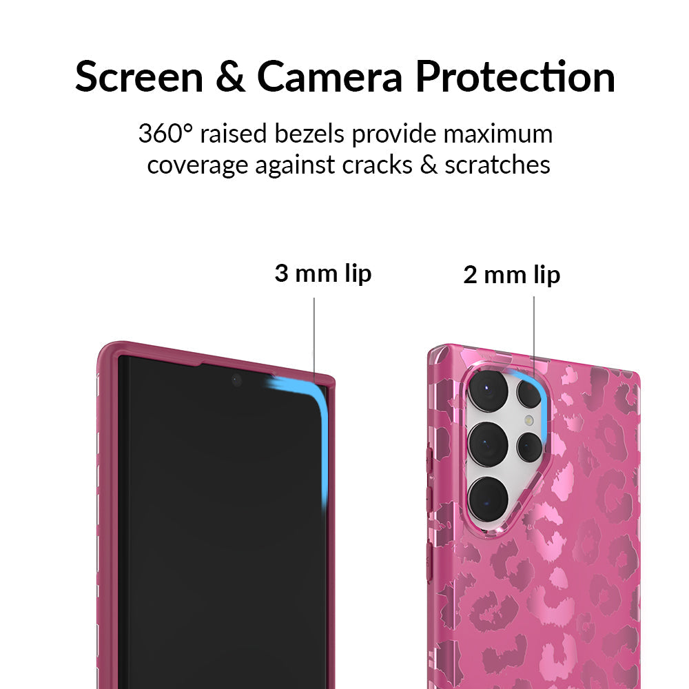 Pink Ruby Leopard Samsung Case