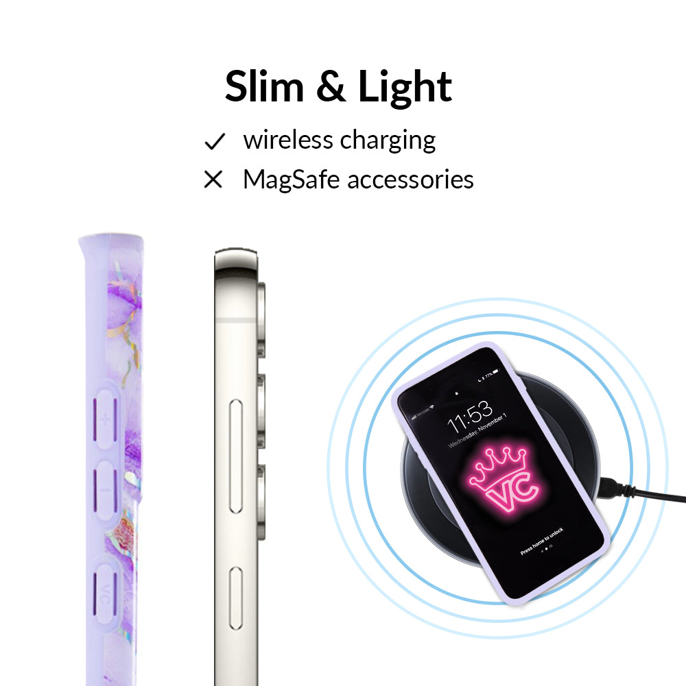 Purple Holo Moonstone Samsung Case