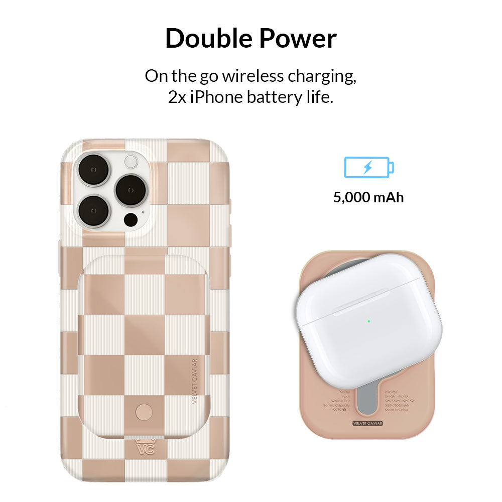 Nude Vibe Checker Portable MagSafe Charger Power Pack