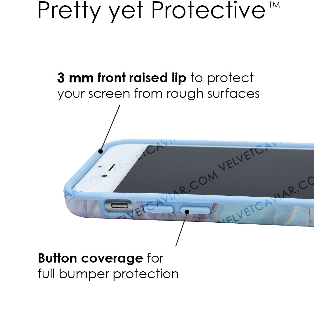 Holo Moonstone Marble iPhone Case
