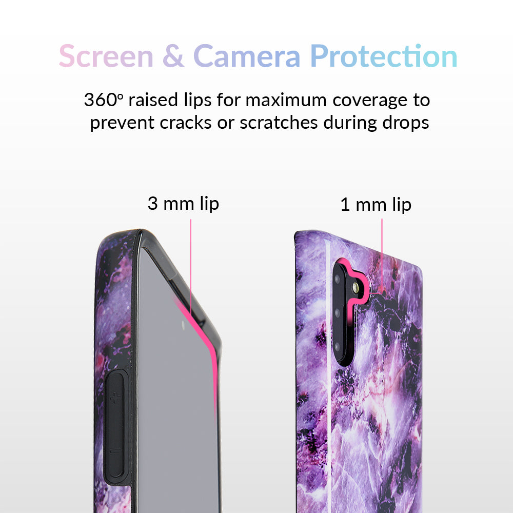 Purple Stone Marble Samsung Galaxy Case