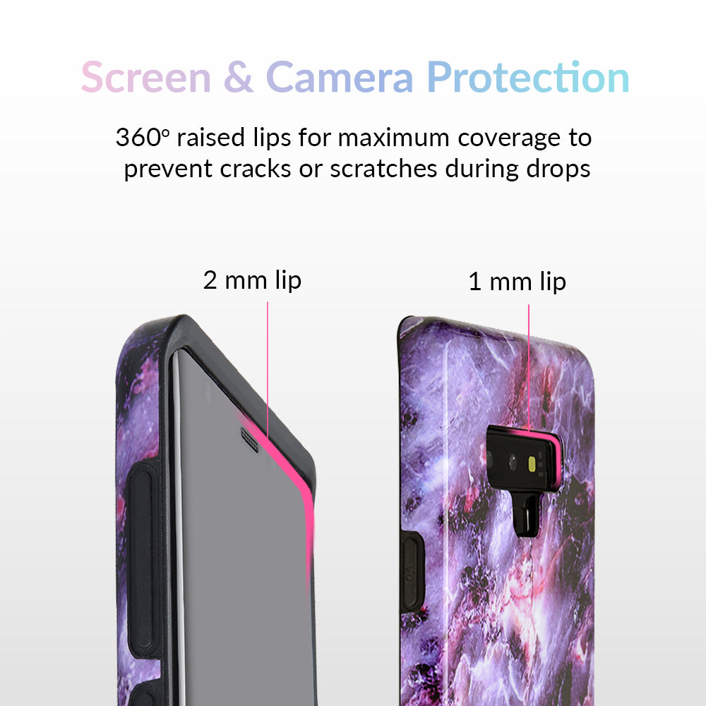 Purple Stone Marble Samsung Galaxy Case
