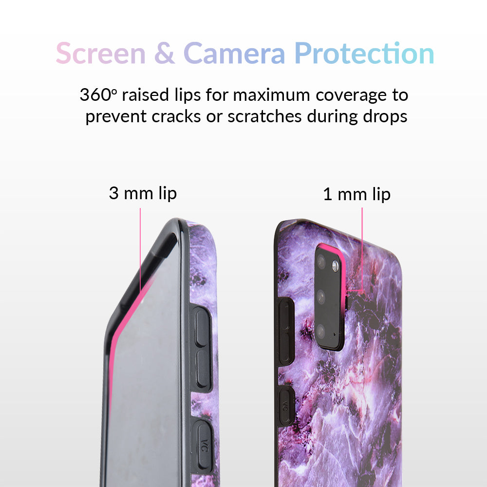 Purple Stone Marble Samsung Galaxy Case