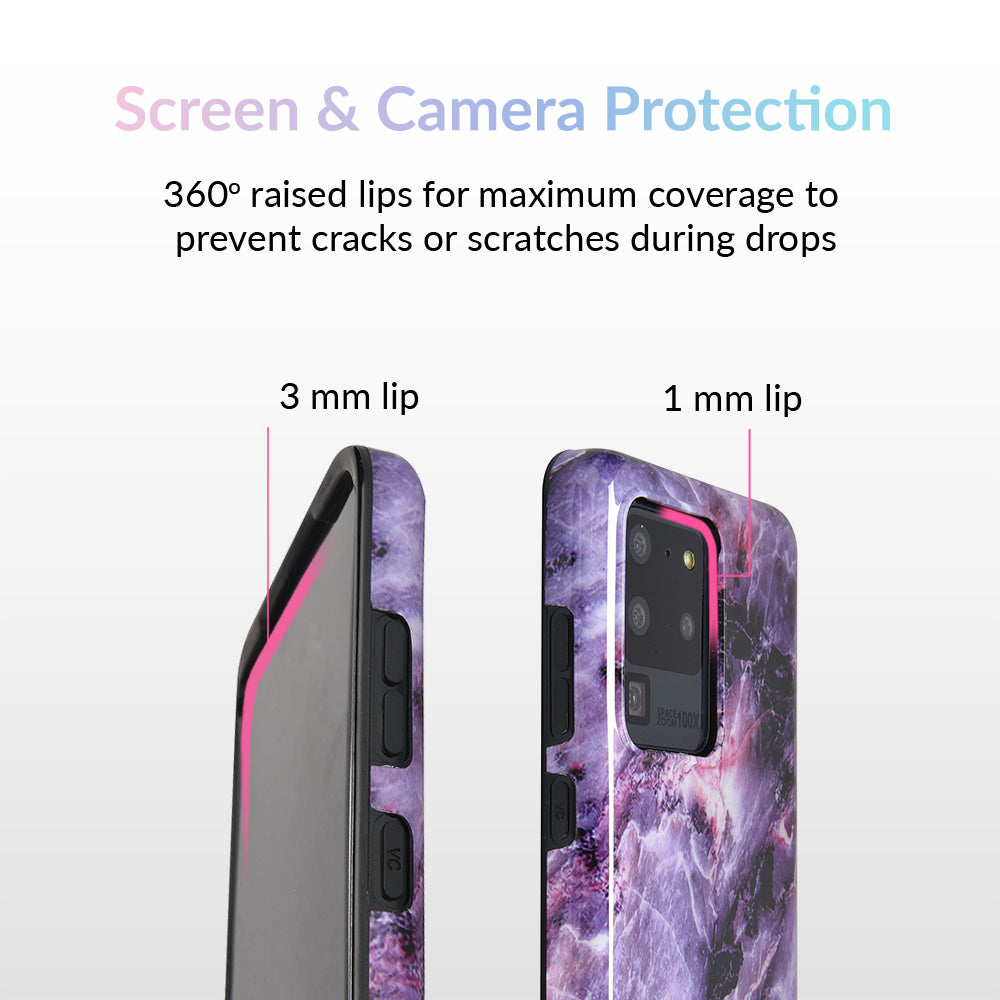 Purple Stone Marble Samsung Galaxy Case