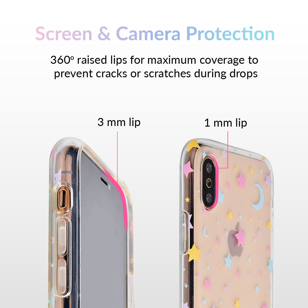 Pastel Starry Night Clear iPhone Case