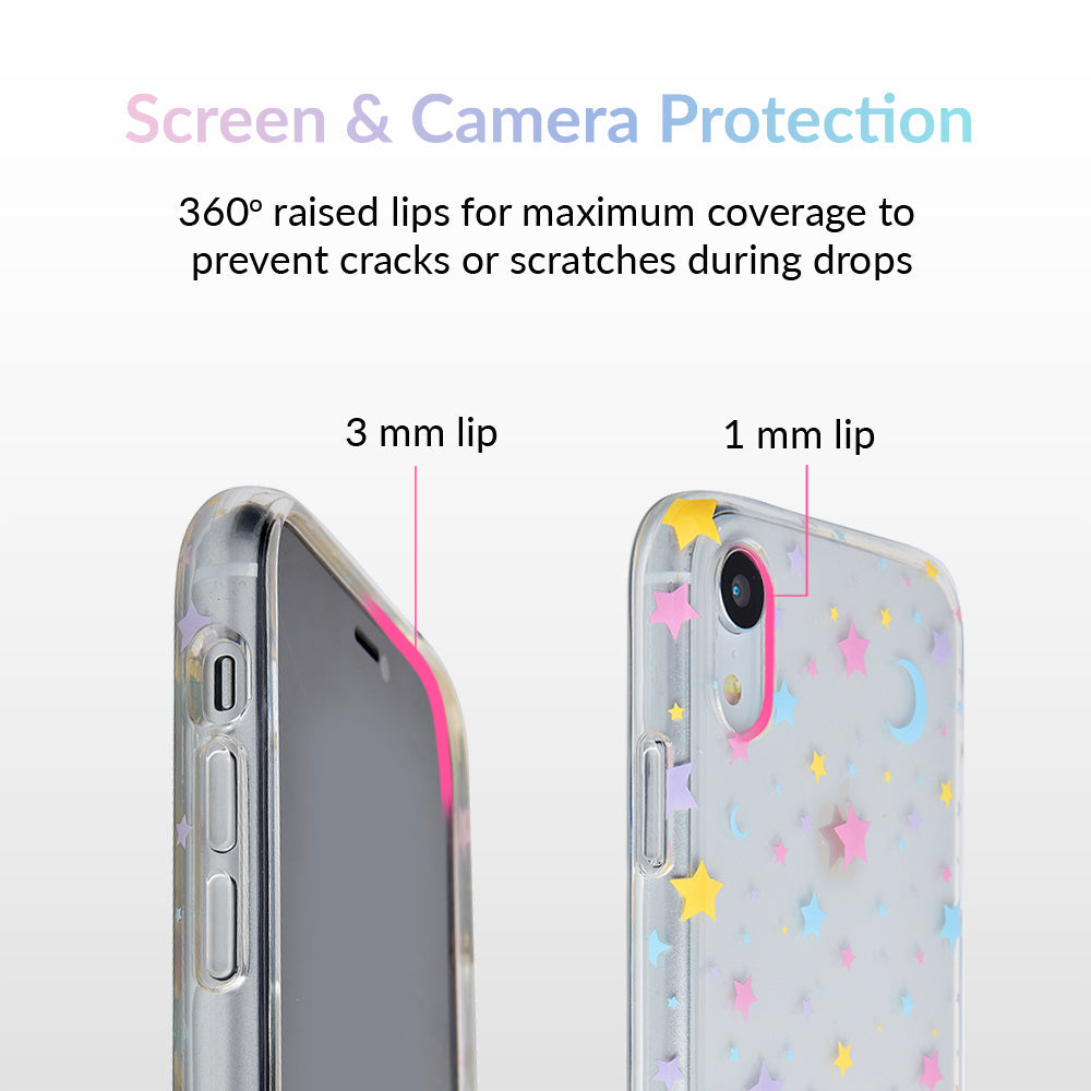 Pastel Starry Night Clear iPhone Case