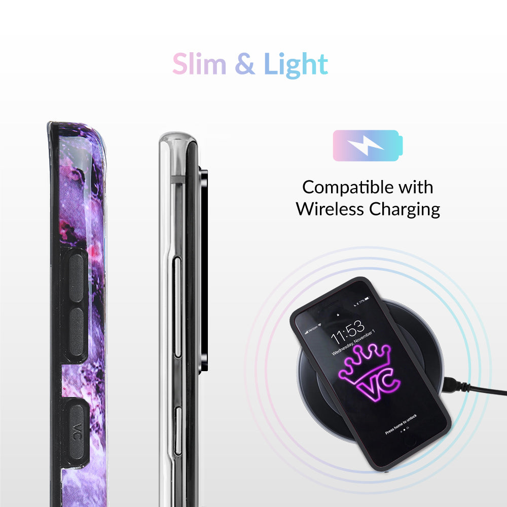 Purple Stone Marble Samsung Galaxy Case