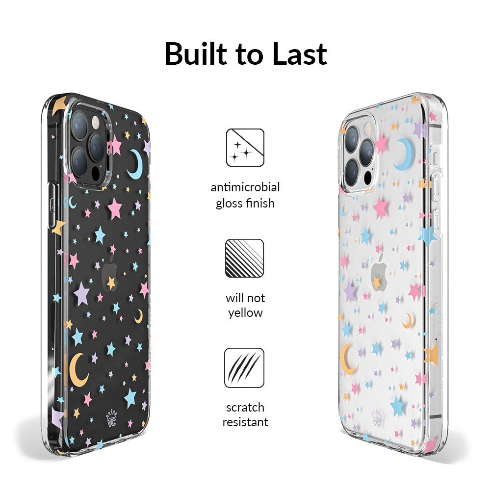 Pastel Starry Night Clear iPhone Case