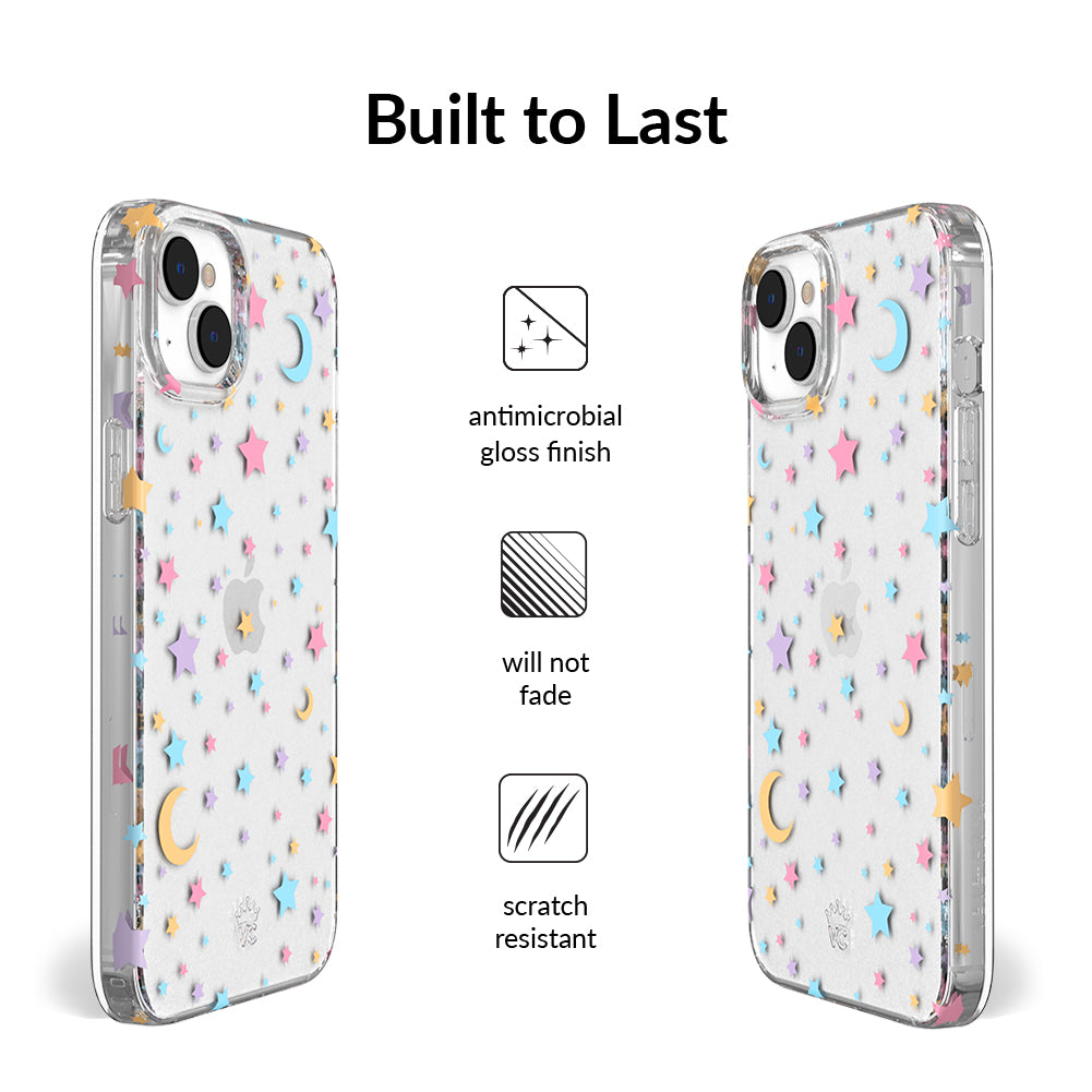 Pastel Starry Night Clear iPhone Case