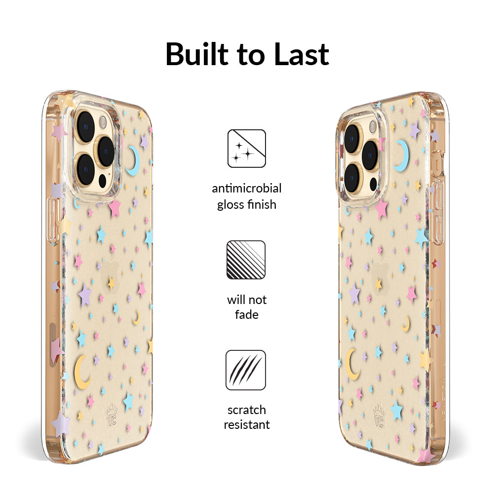 Pastel Starry Night Clear iPhone Case