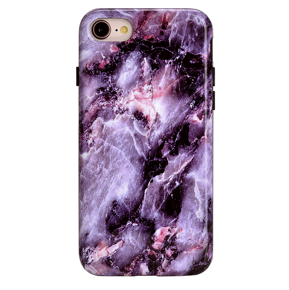 Purple Stone Marble iPhone Case