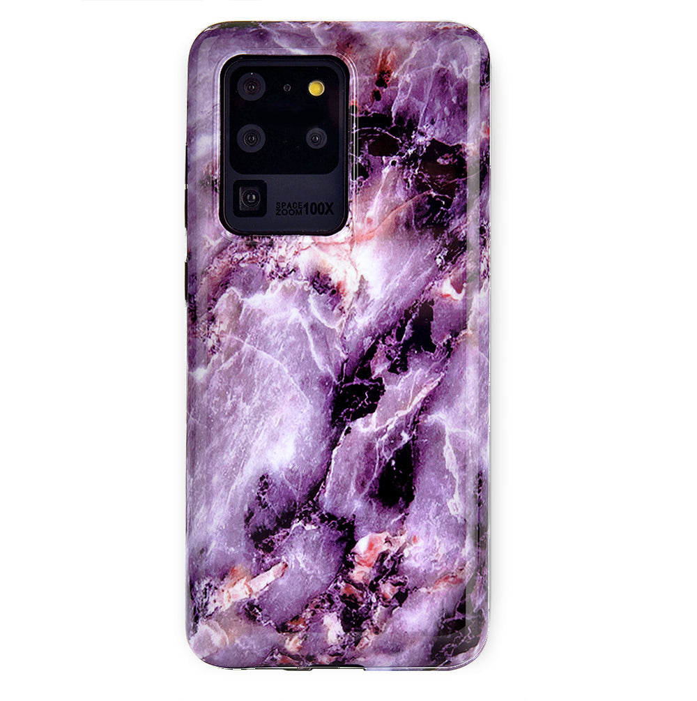 Purple Stone Marble Samsung Galaxy Case