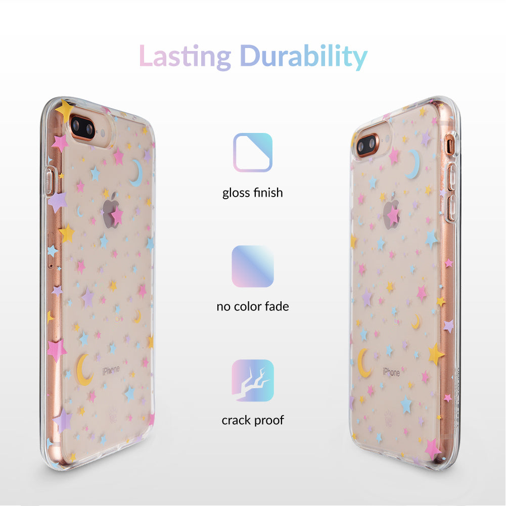 Pastel Starry Night Clear iPhone Case