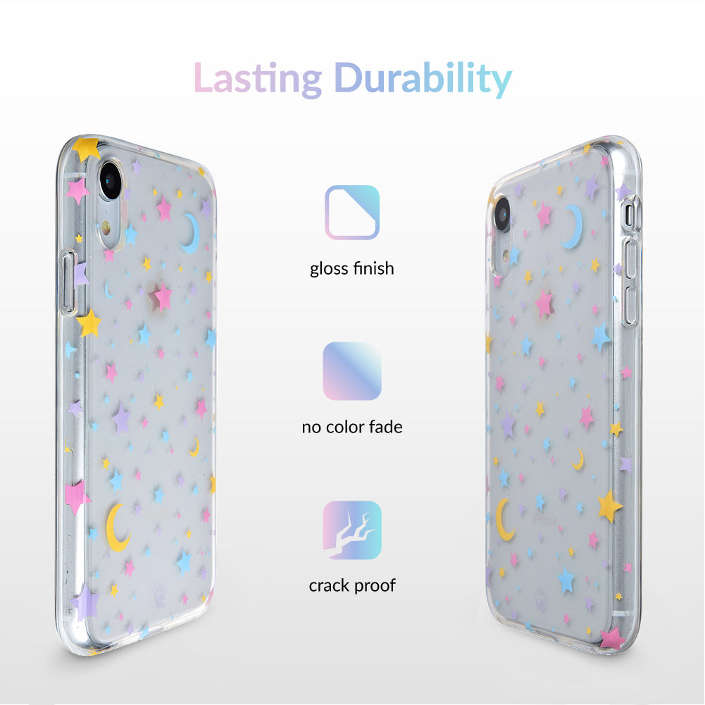 Pastel Starry Night Clear iPhone Case