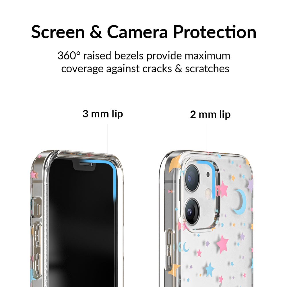 Pastel Starry Night Clear iPhone Case