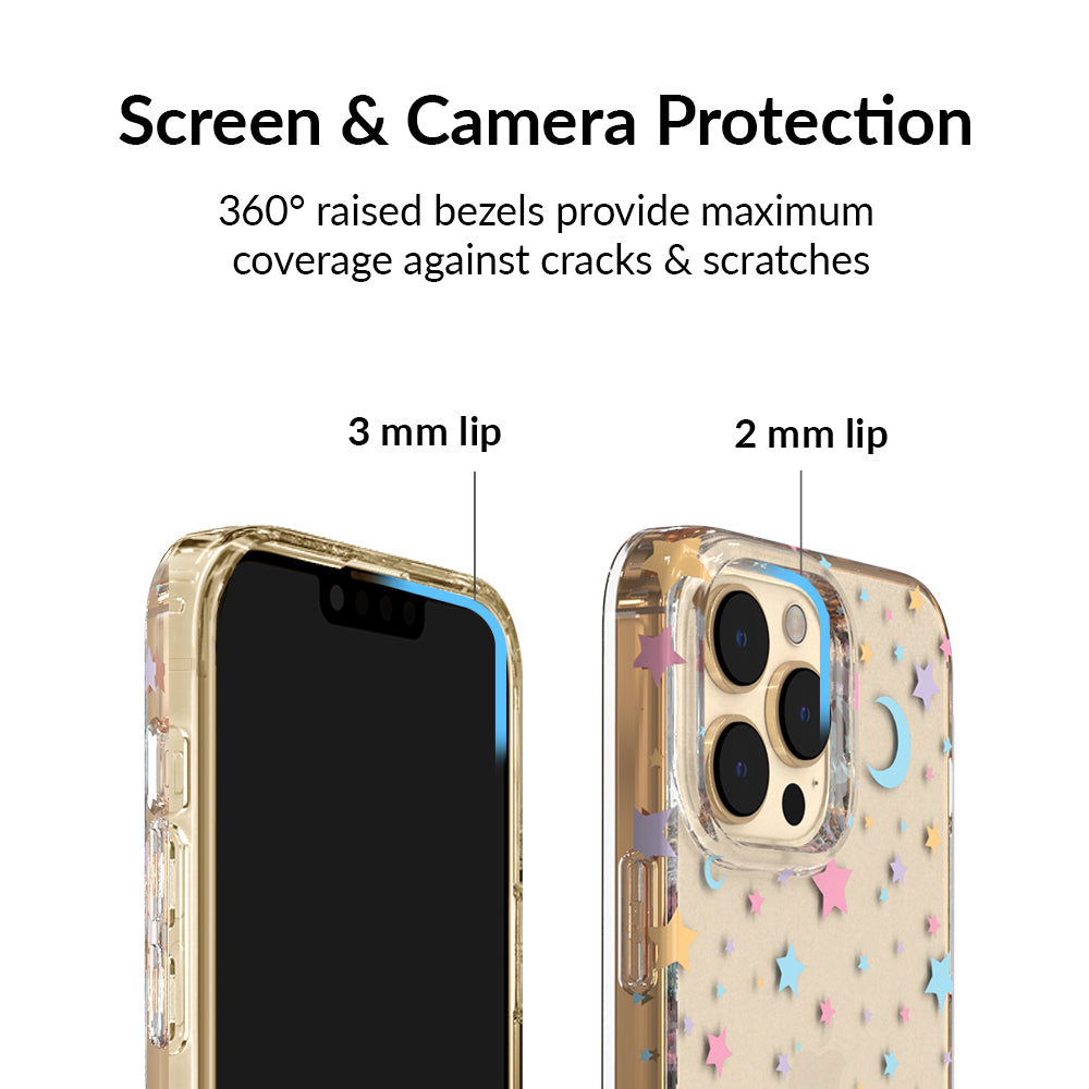 Pastel Starry Night Clear iPhone Case