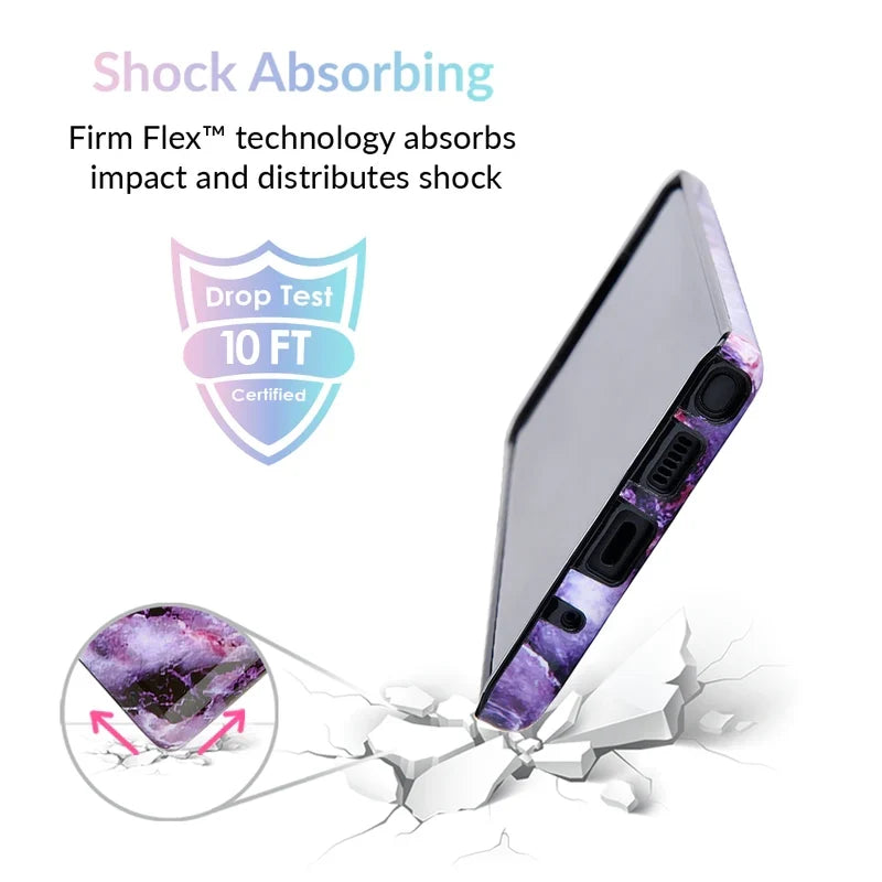 Purple Stone Marble Samsung Galaxy Case