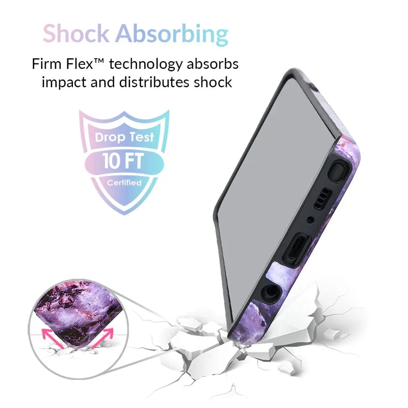 Purple Stone Marble Samsung Galaxy Case